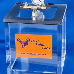 2 Gallon Square 3/4″ Acrylic Wall Vacuum Chamber