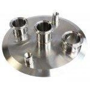10″ x (3) 1.5″ x (2)1/4″ FNPT Tri-clamp Endcap