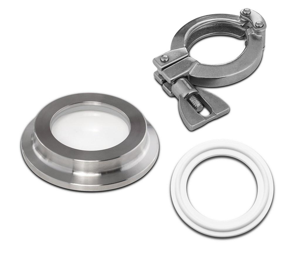 Borosilicate Tri-Clamp Sight Glass Kit New Products BVV 1.5" Standard Pressure Silicone