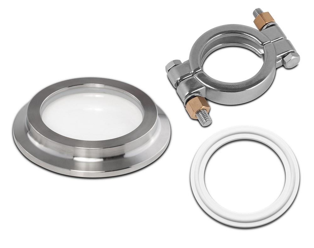 Borosilicate Tri-Clamp Sight Glass Kit New Products BVV 2" High Pressure Silicone