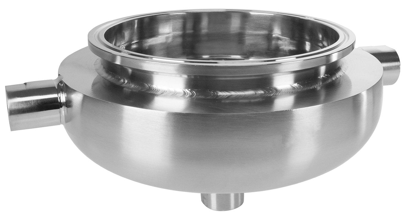 Jacketed Hemispherical Reducers with 1/2" FNPT Drain Port Shop All Categories BVV 6-inch