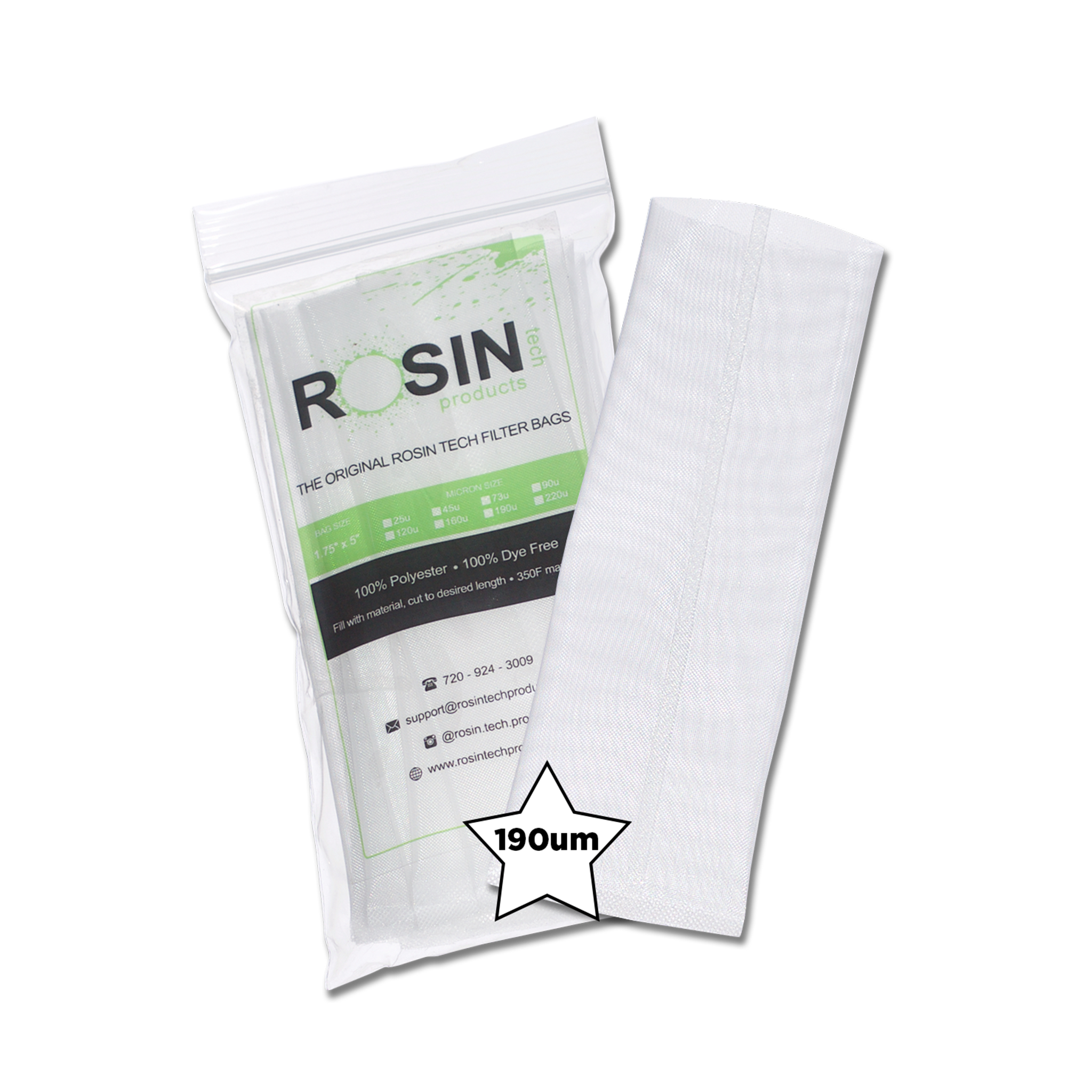 RTP Filter Bags 1.75x5 10 pack 190um v2