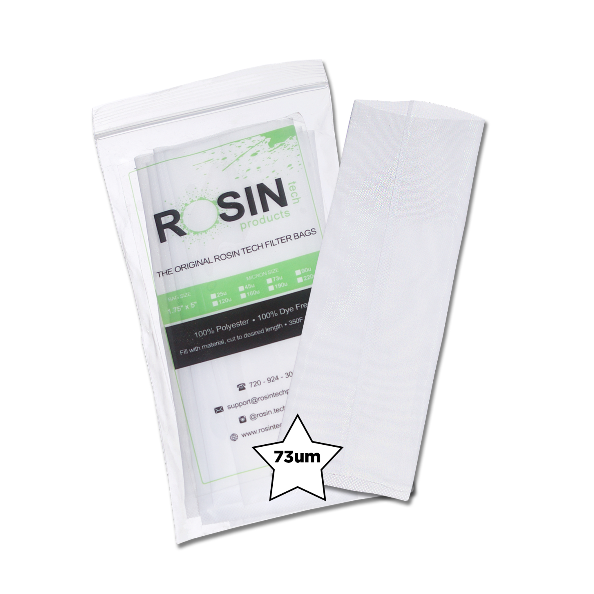 RTP Filter Bags 1.75x5 10 pack 73um v2