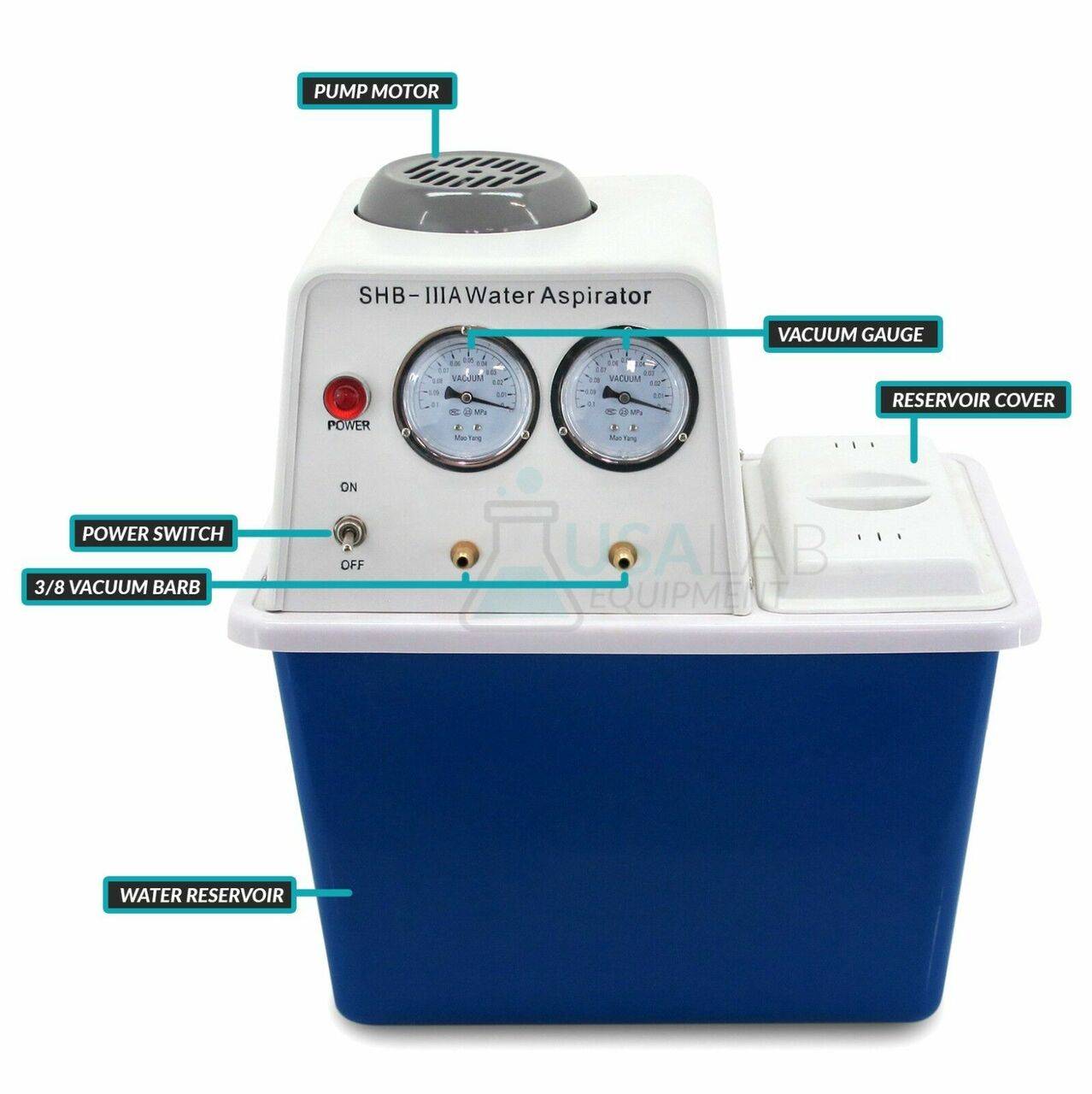 USA Lab 110V 60L / Min Circulating Water Aspirator Vacuum Pump