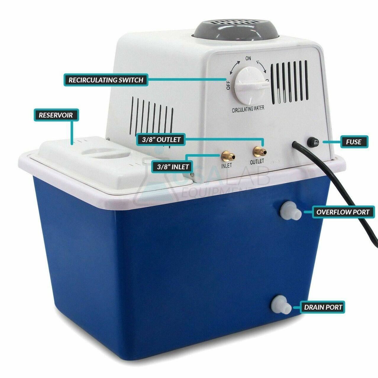 USA Lab 110V 60L / Min Circulating Water Aspirator Vacuum Pump