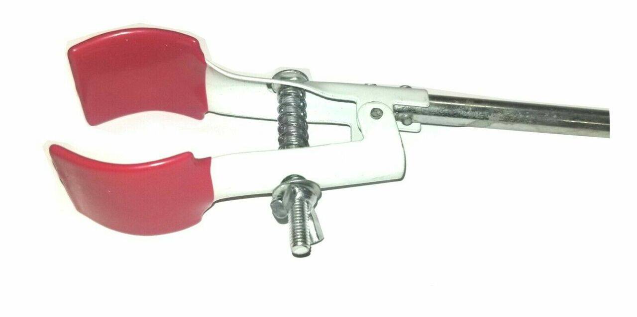 10-55mm Beaker Glassware 2 Prong Single Adjust Jaw Lab Clamp - Image 2