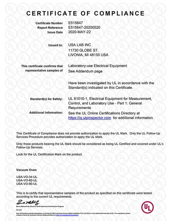 USA Lab UL 9.0 CuFt Vacuum Drying Oven 150°C w/ UVP-21 21CFM Vacuum Pump 110V - Image 12