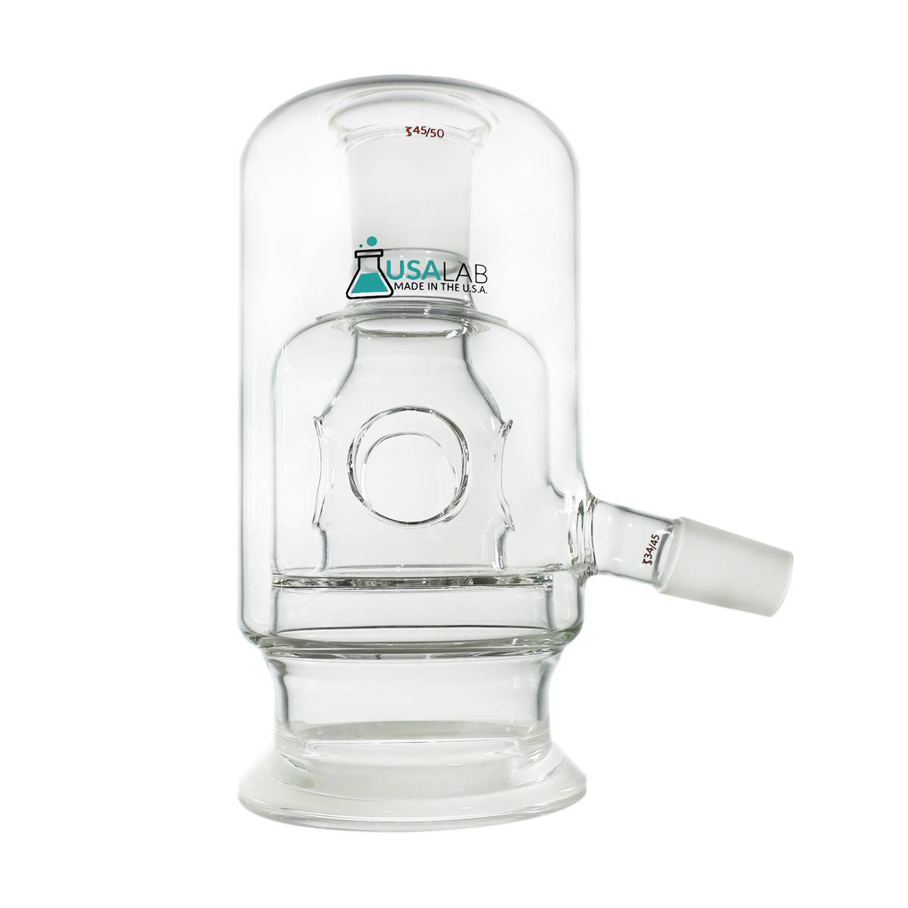 USA Made N4 100MM Jacketed Distillation Head - 45/50 Top - 34/45 Side