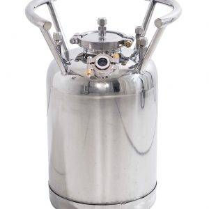 USA Lab 50lb Stainless Steel Solvent Tank W/ Compression – SS304 50LB Water (24LB Butane)