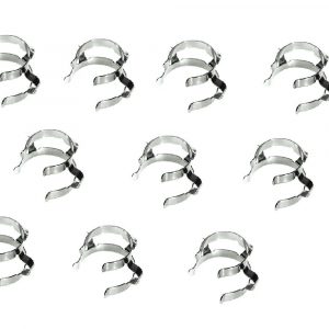 Lab metal Standard Taper Clip(S/S), Stainless Steel Lab Clamp, Conical Head Clip -10pcs