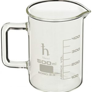 Graduation Glass Beaker with Spout with Handle