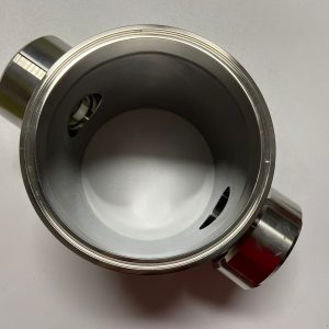 6” Inline w/ 2” Sight Flow Sanitary Sight Glass Tri-clamp SS304