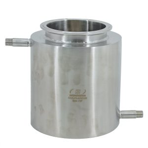 Stainless Steel Tri Clamp Jacketed Collection Plate Multiple sizes