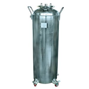 Jacketed Storage Tank With Drop-Down Heat Exchanger, 16×48 in With Internal Condensing Coil and Dip Tube
