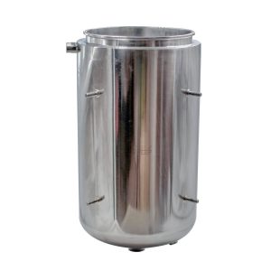 304 Stainless Steel Base Container 12” diameter by 8” tall