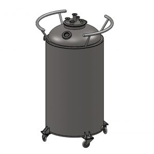 SS 304 Jacketed Vertical Storage Tank With Condenser