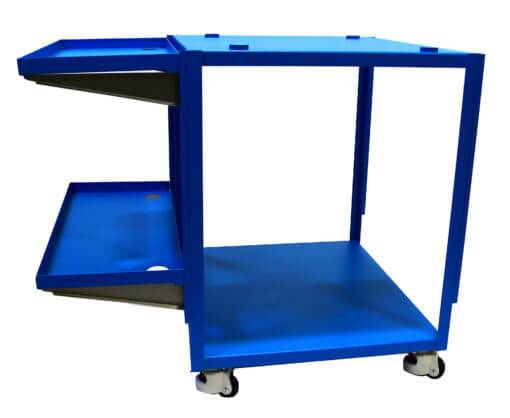 Mobile Stand, CVO-5 Double, Steel, Blue - Image 2