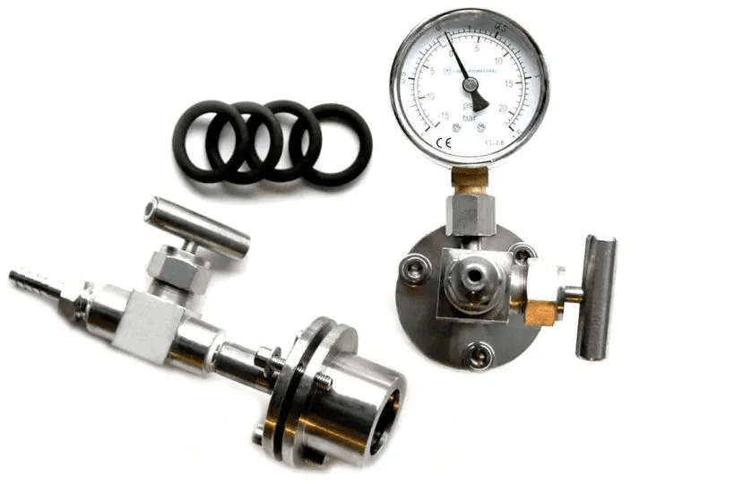 Stainless Steel Vacuum Sealing Flange Kit for 25-150mm OD Tubes