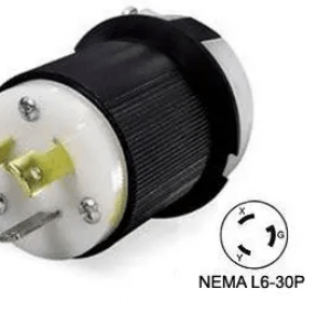 NEMA L6-30P 250 Volt 30 Amp Twist-Lock Plug