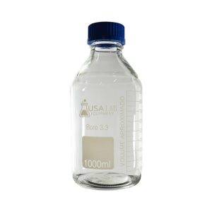 USA Lab Glass Media Storage Bottles Borosilicate 3.3 with GL45 Screw Cap 100ML, 250ML, 500ML, 1L, 2L, 5L, 10L