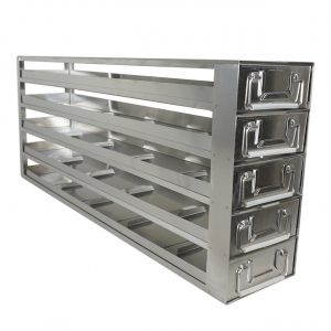 Haier Rack And Drawers For Upright -86°C DW-86L578J, DW-86L728J, DW-86L828J – DCJ-55-A 2″ Stainless Steel Rack 5*5, Stainless Drawer Rack 5*5