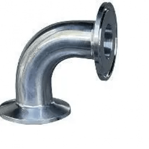 Ai 1.5″ One-Piece 316L SST 90 Degree Sanitary Tri-Clamp Elbow