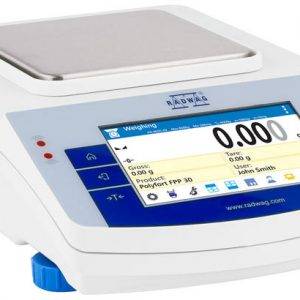Radwag 1000g Capacity 0.001g Readability 5×5″ Precision Balance
