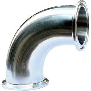 Ai 2″ One-Piece 304 SST 90 Degree Sanitary Tri-Clamp Elbow