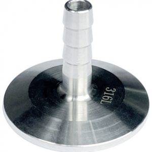 Ai 1.5″ One-Piece 316L SST Tri-Clamp to Hose Barb Adapter