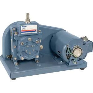 Welch DuoSeal 1400 Belt Drive Rotary Vane Dual Stage Mechanical Vacuum Pump